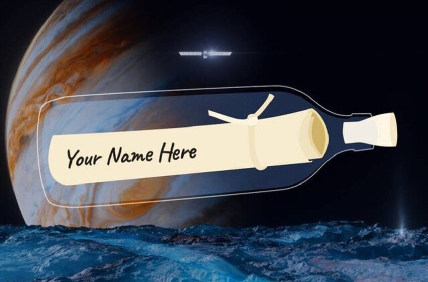  نام خود را در یک بطری به سیاره مشتری بفرستید
