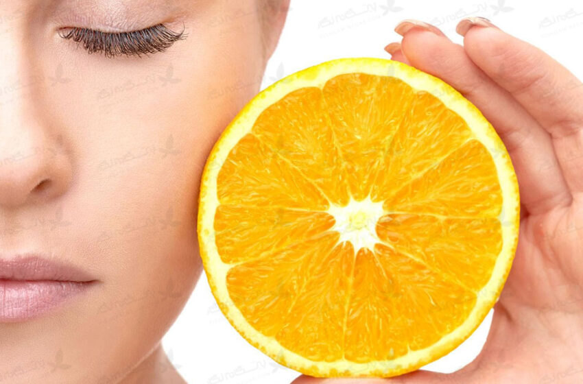  . ماسک با پرتقال و عسل